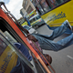 A matatu conductor in Nairobi.